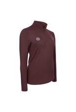 The Indian Maharadja Women performance half zip-dark berry