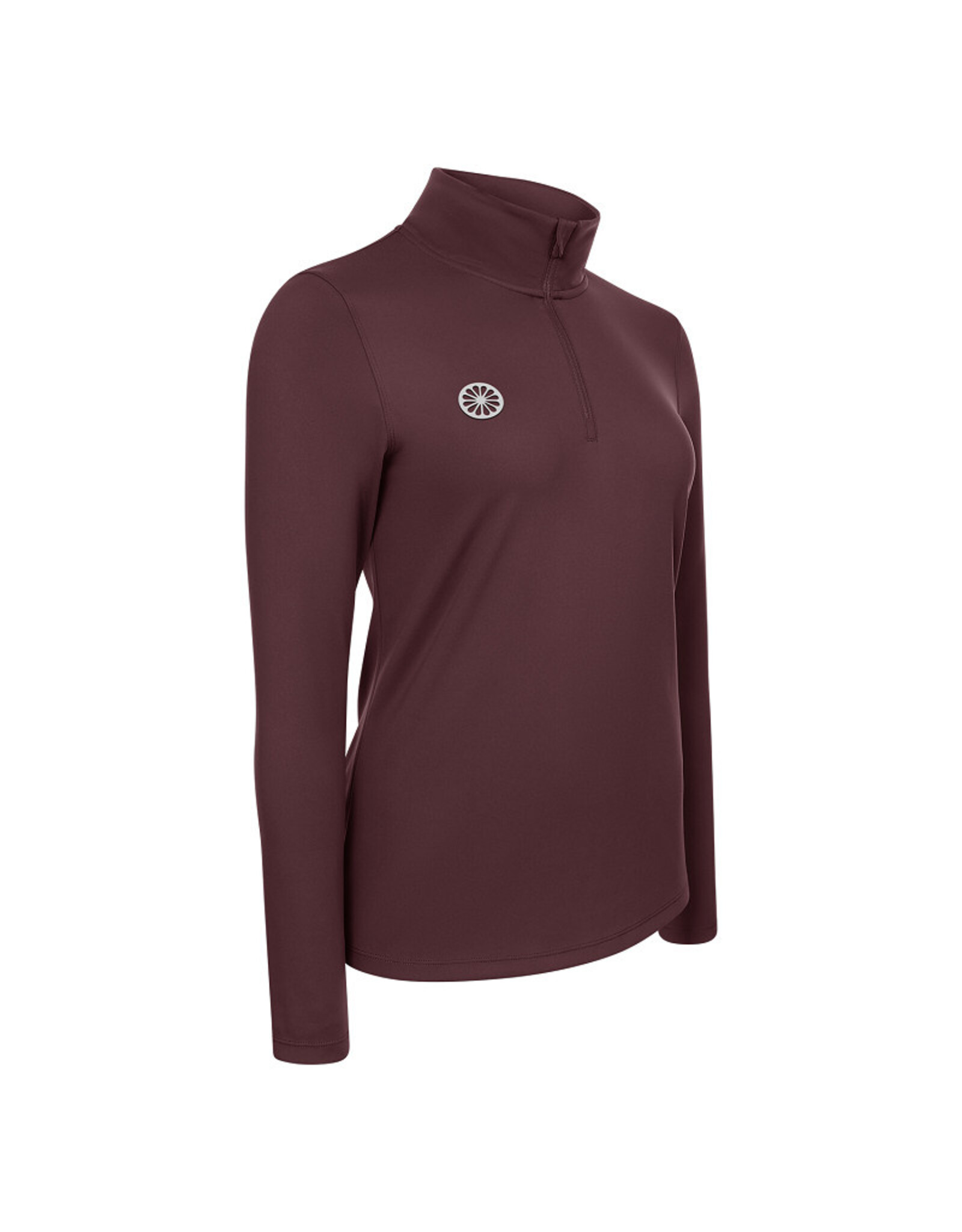 The Indian Maharadja Women performance half zip-dark berry