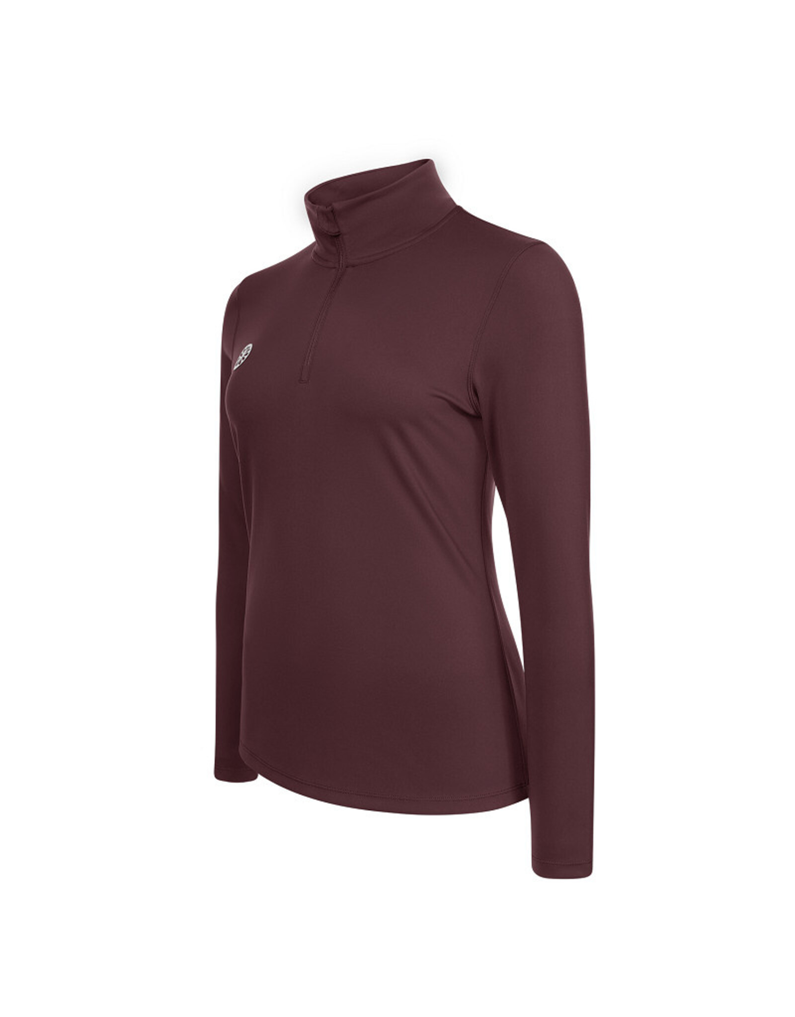 The Indian Maharadja Women performance half zip-dark berry