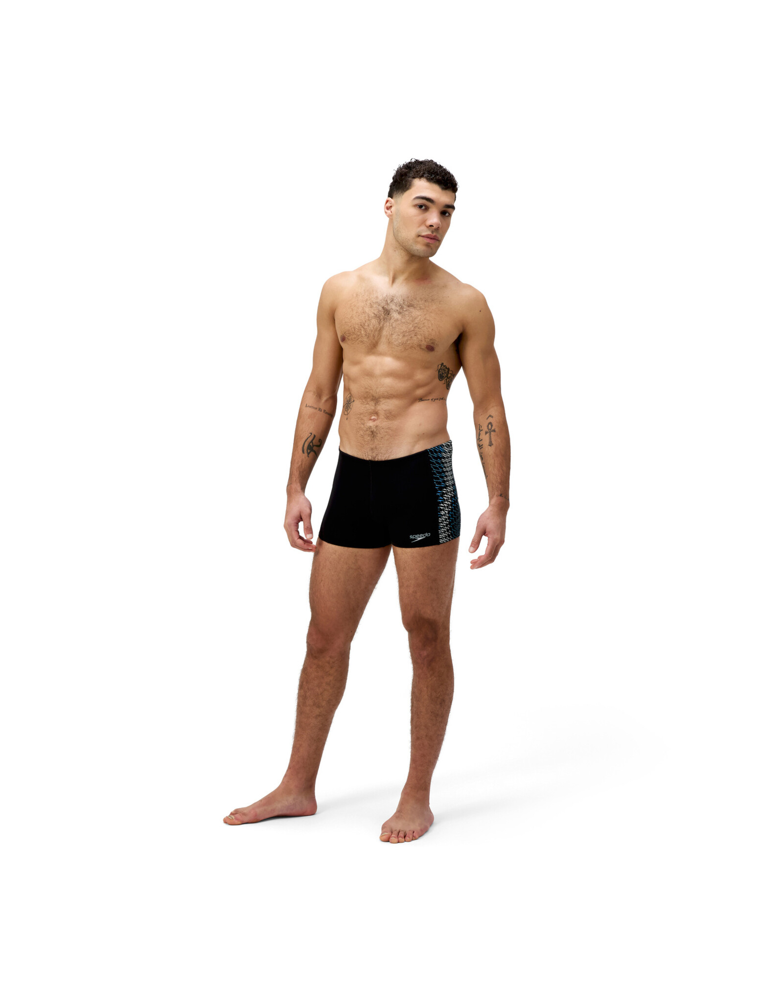 Speedo END+ TECH PANEL AQUASHORT BLA/GRE