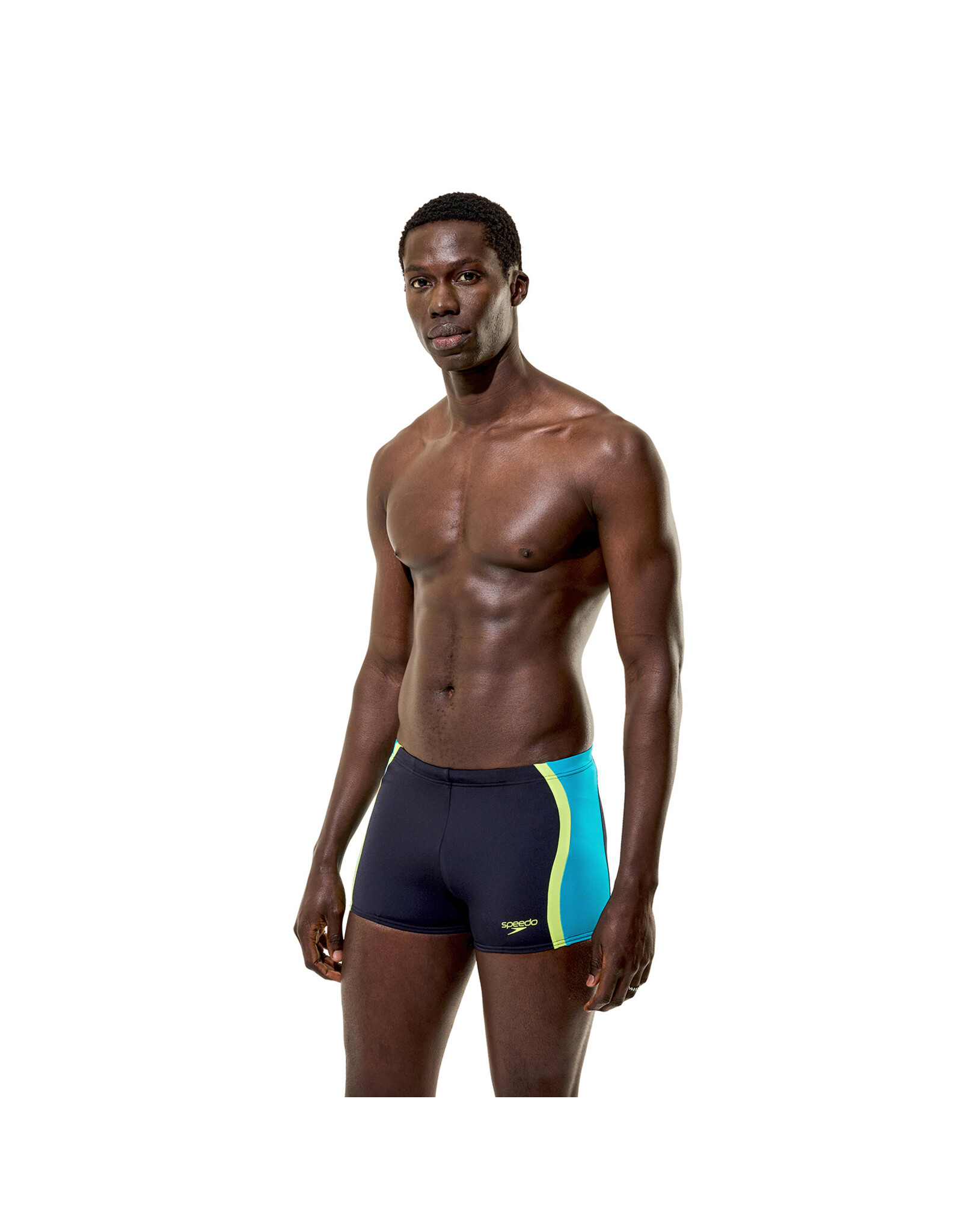 Speedo SOLID SPLICE AQUASHORT BLA/GRN