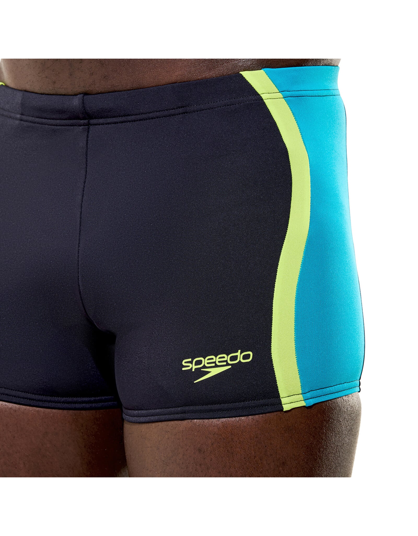 Speedo SOLID SPLICE AQUASHORT BLA/GRN