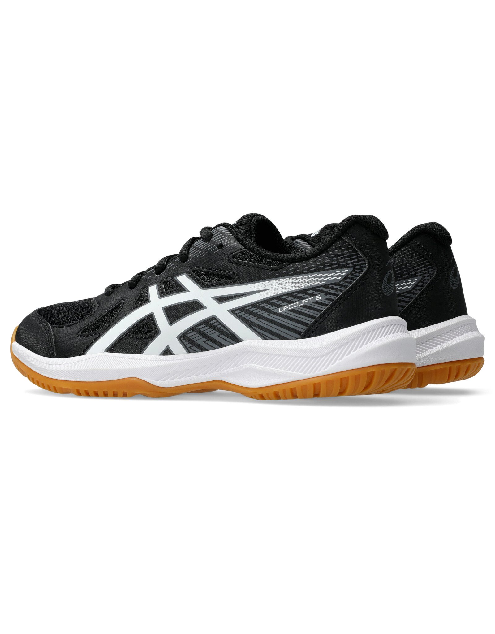 Asics UPCOURT 6 GS-Kinderen-BLACK/WHITE