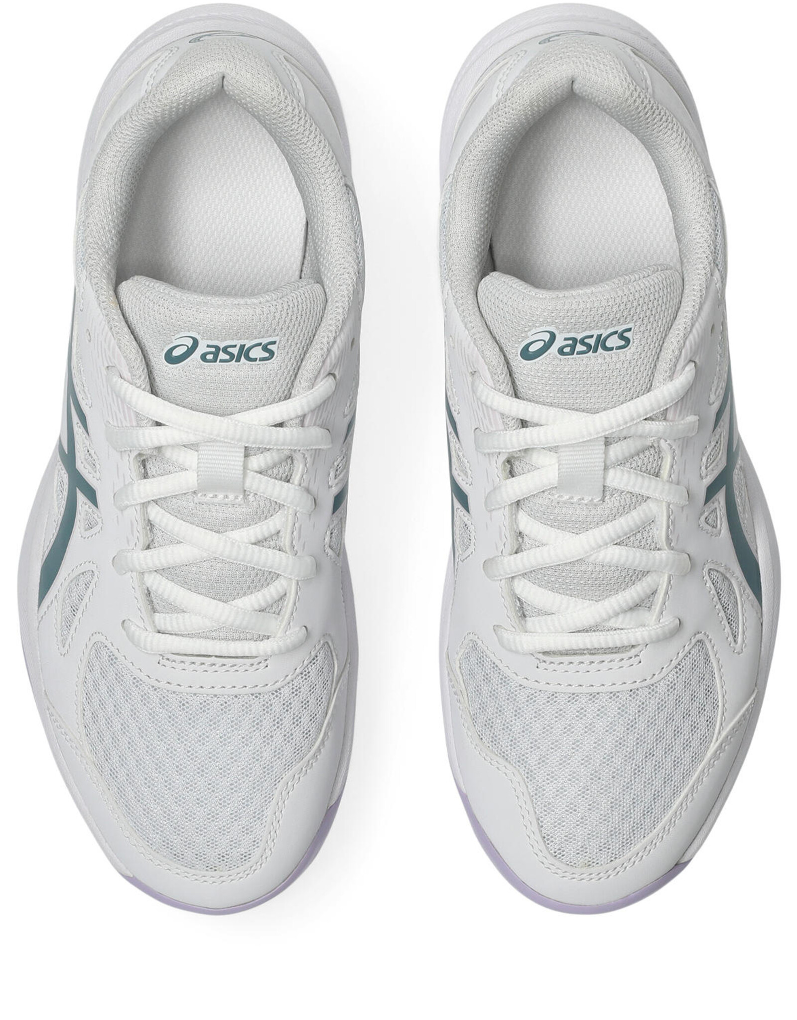 Asics UPCOURT 6 GS-Kinderen-WHITE/FOGGY TEAL