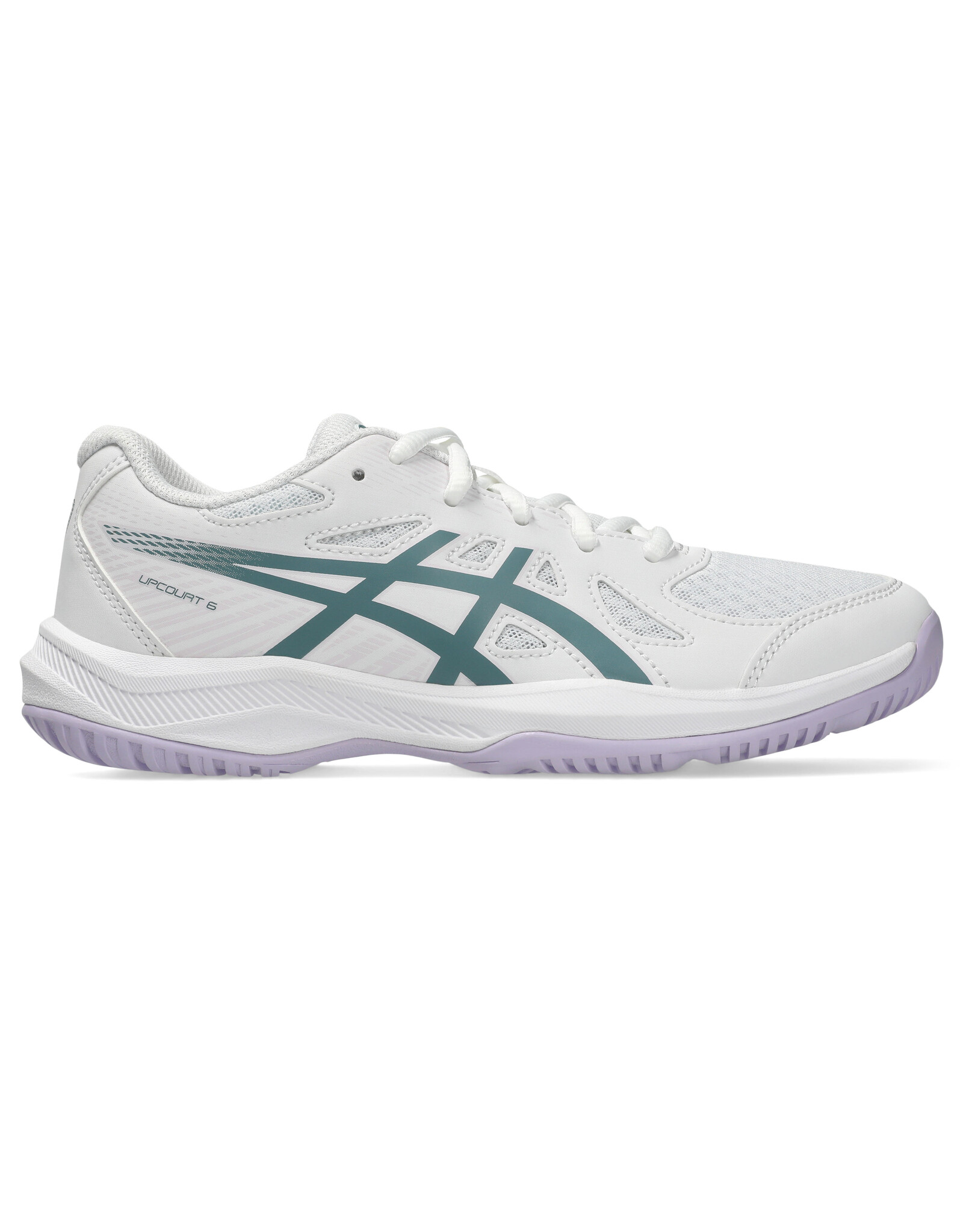 Asics UPCOURT 6 GS-Kinderen-WHITE/FOGGY TEAL