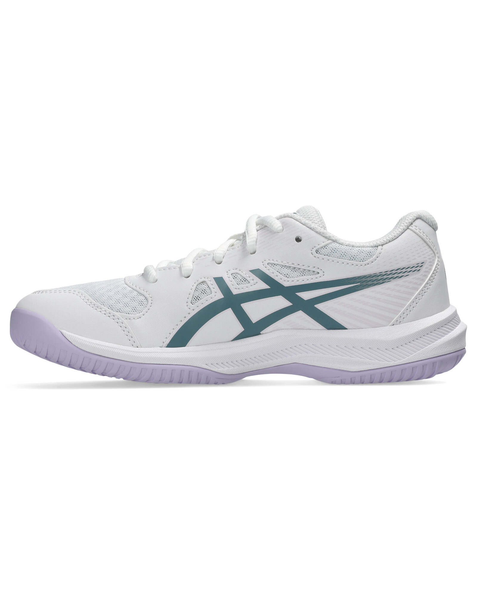 Asics UPCOURT 6 GS-Kinderen-WHITE/FOGGY TEAL
