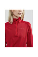 Craft GAIN MIDLAYER W-Dames-BRIGHT RED