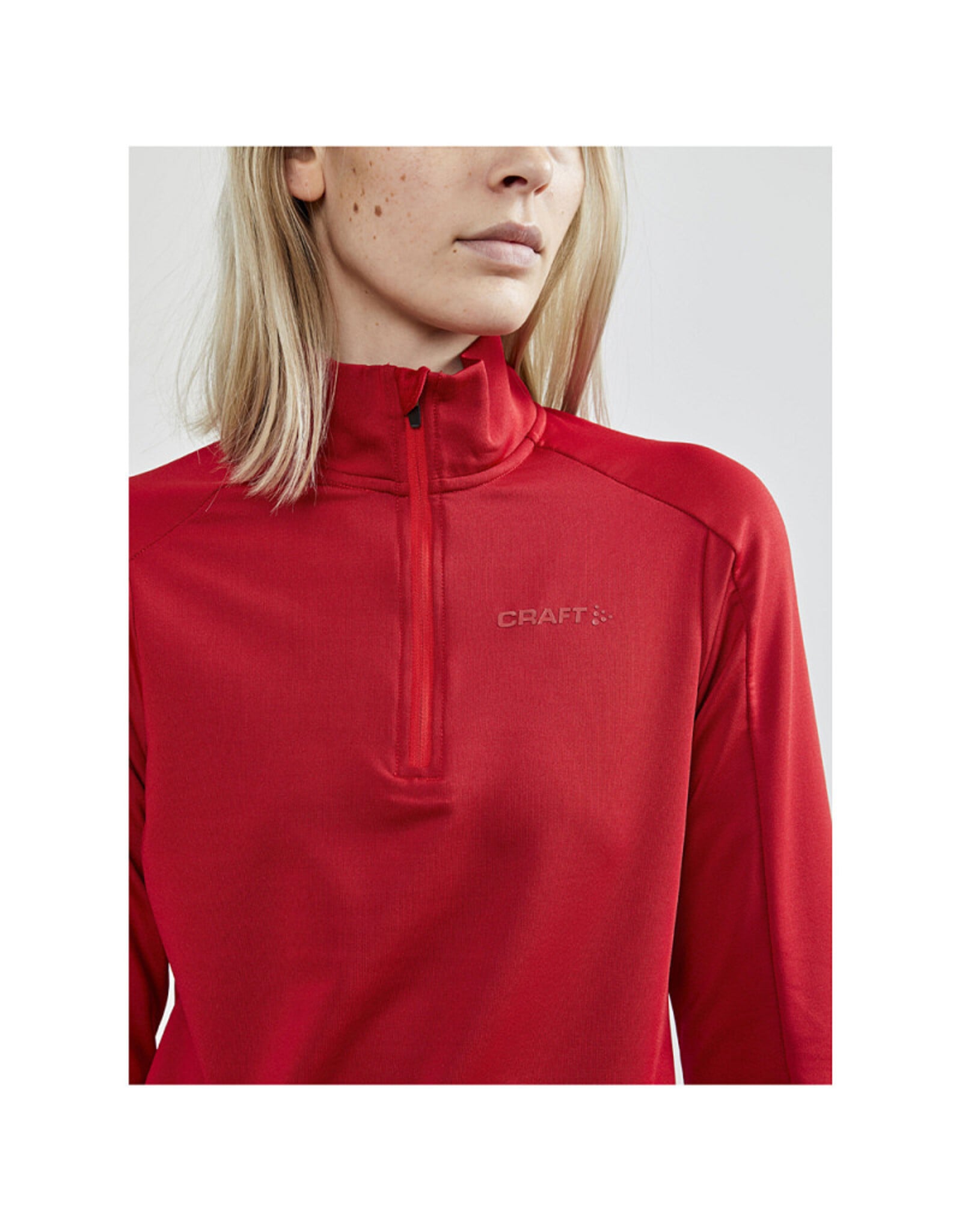Craft GAIN MIDLAYER W-Dames-BRIGHT RED