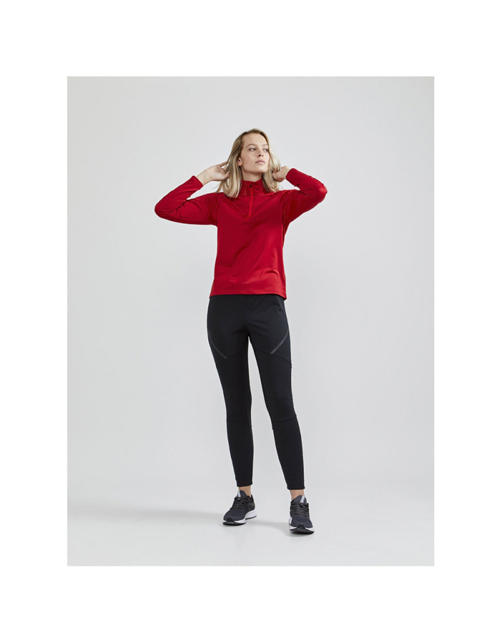 Craft GAIN MIDLAYER W-Dames-BRIGHT RED