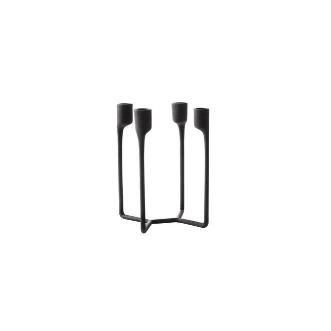 Normann Heima 4-armed Candlestick Black