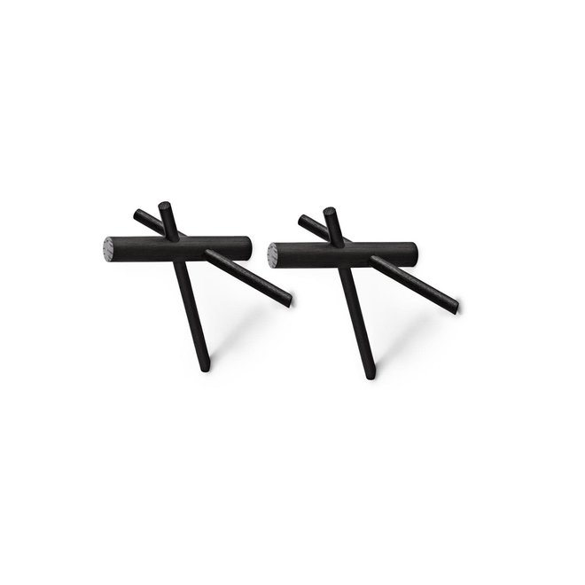 Normann Sticks Hooks - 2 pcs Black