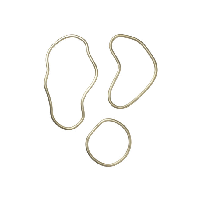 ferm LIVING Pond Trivets Brass