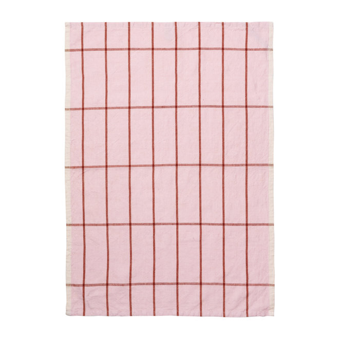 ferm LIVING Hale Tea Towel Rose/Rust