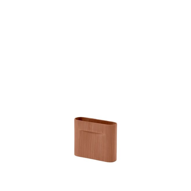 Muuto Ridge Vase H16,5 Terracotta