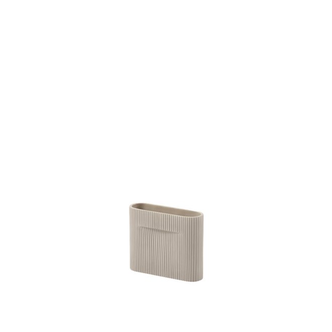 Muuto Ridge Vase H16,5 Beige