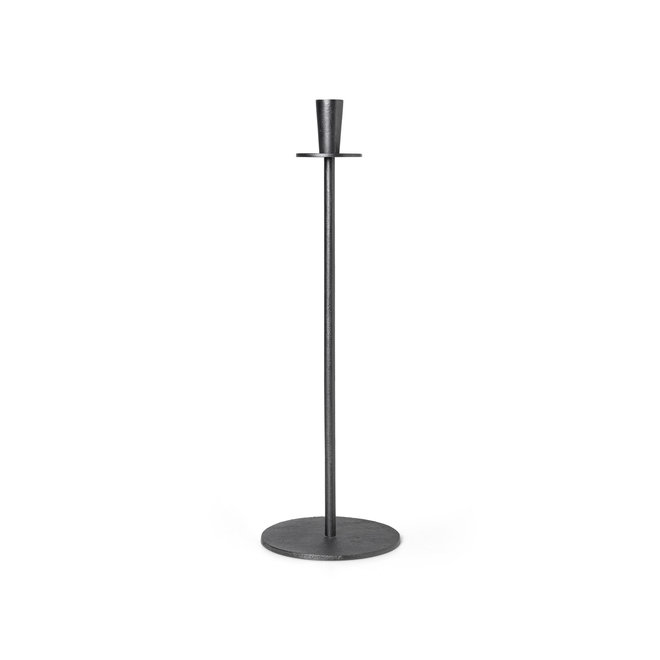 ferm LIVING Hoy Casted Candle Holder Black