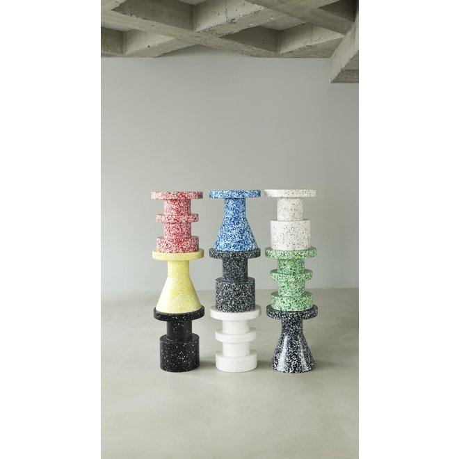 Normann Bit Stool Stack White/White