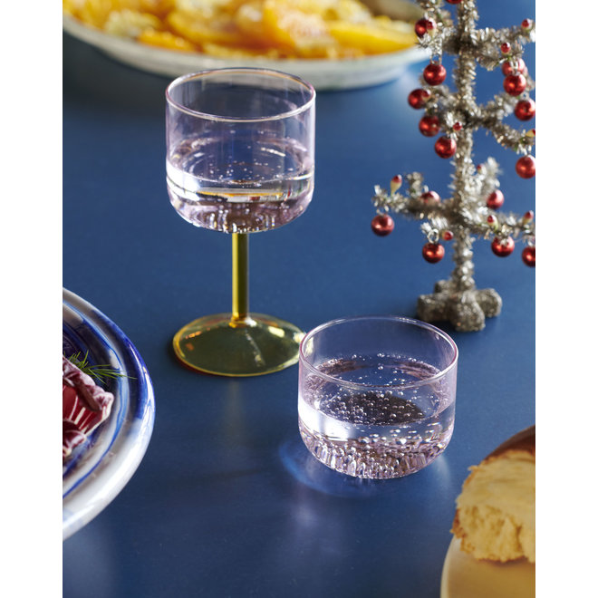 HAY Tint Wine Glass Set of 2 Blue and Clear