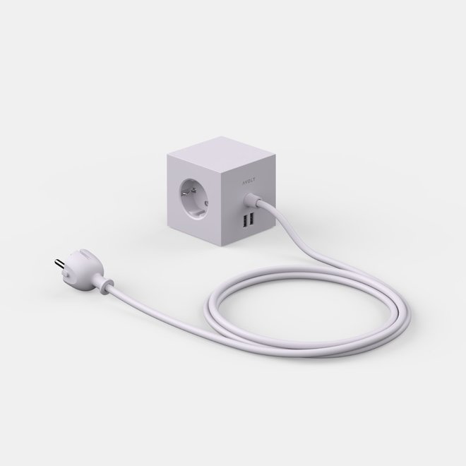 Avolt Square 1 Stekkerdoos Gotland Gray USB-A