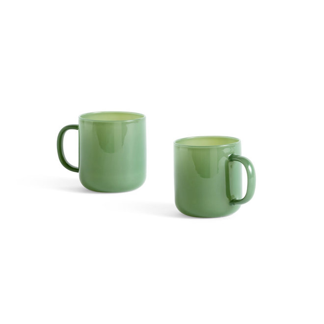 HAY Borosilicate Mug Set of 2 Jade Green