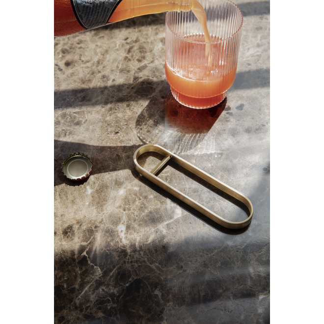 ferm LIVING Fein Bottle Opener Black Brass