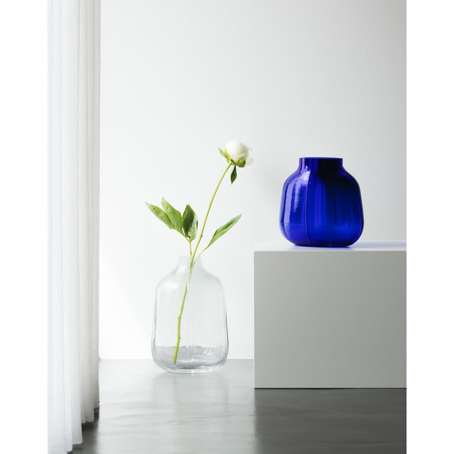 Normann Step Vase H23cm Blue