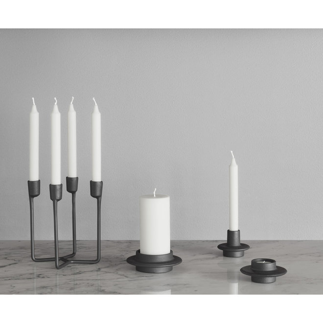 Normann Heima 4-armed Candlestick Black