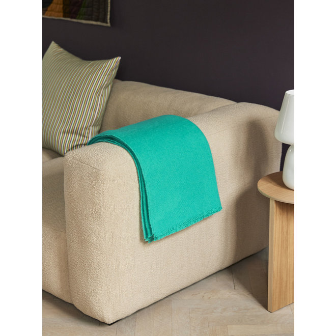 HAY Mono Blanket Aqua Green