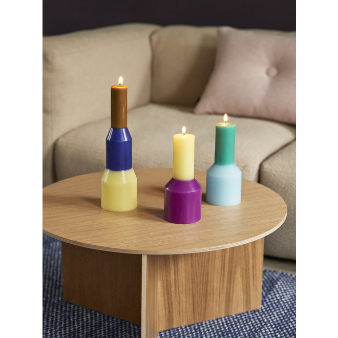 HAY Pillar Candle S Electric Blue