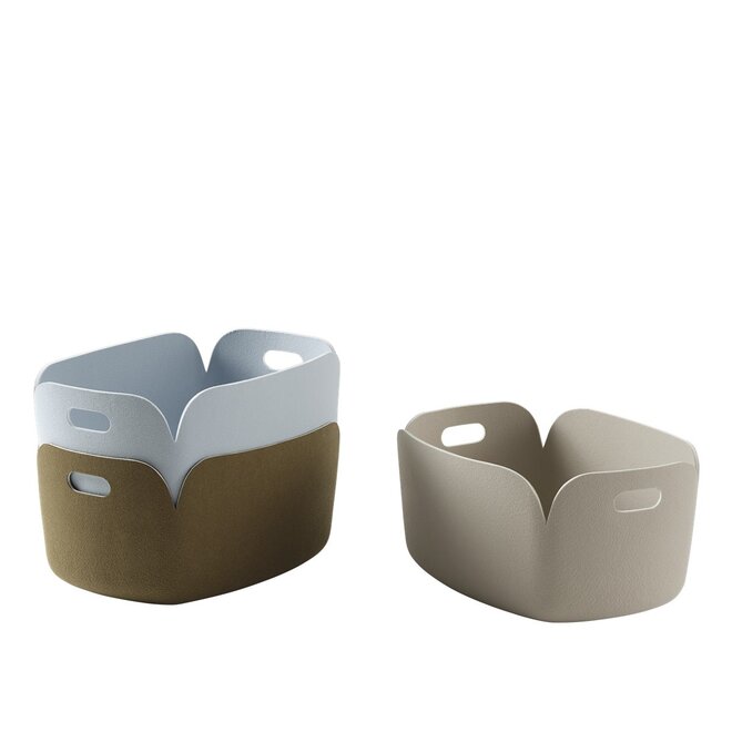 Muuto Restore Basket Brown Green