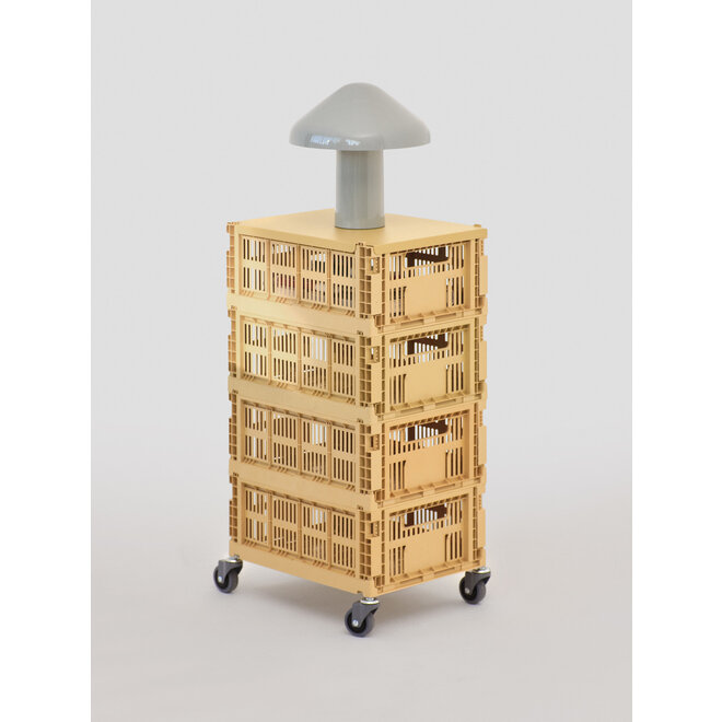 HAY Colour Crate Lid M Golden Yellow