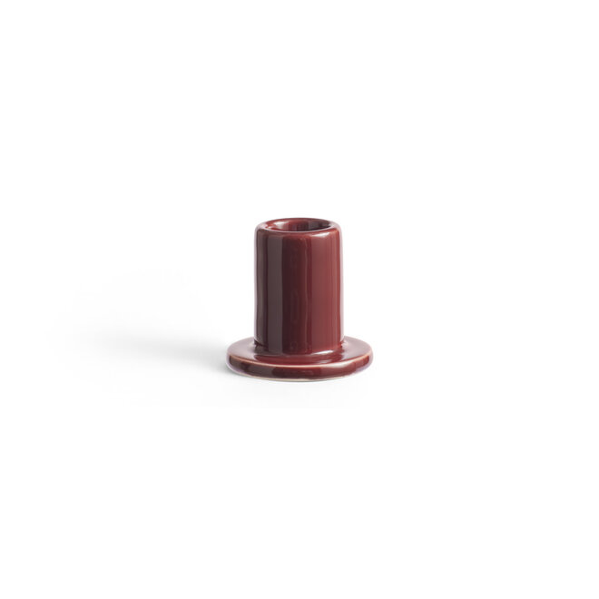 HAY Tube Candleholder Small Brown