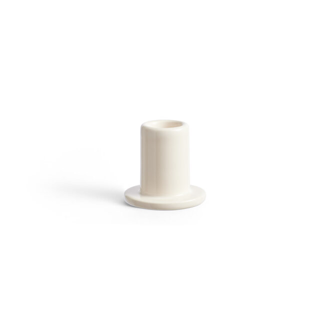 HAY Tube Candleholder Small Off-white