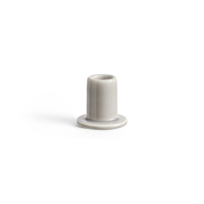 HAY Tube Candleholder Small Light Grey