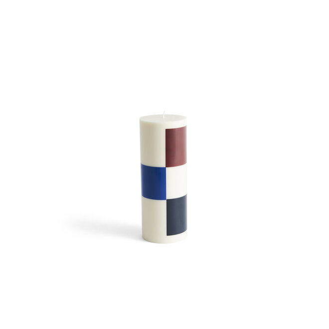 HAY Column Candle Large Off-white Brown Black and Blue