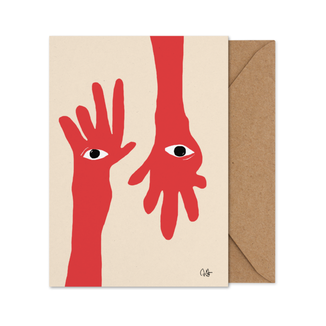 Paper Collective Hamsa Hands A5 Art Card