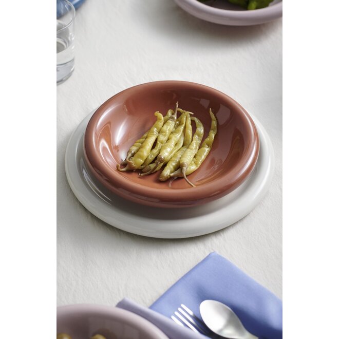 HAY Barro Plate Set of 2 Ø18 Off-white