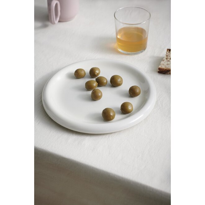 HAY Barro Plate Set of 2 Ø18 Off-white