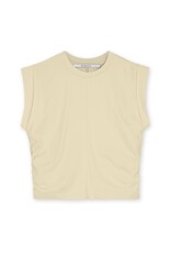 Homage - Cropped Top With Gathering, Yellow