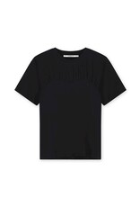 Homage - T-shirt With Gathering, Black