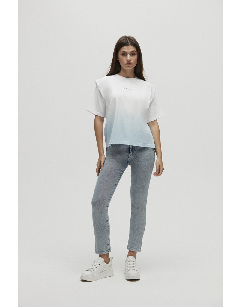 Homage - Sarah Straight Jeans , Washed Blue