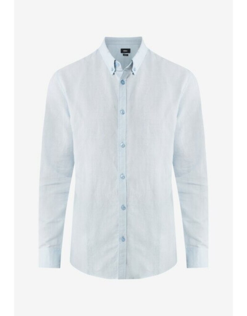 MEXX -  Basic Linen Shirt, Sky Blue