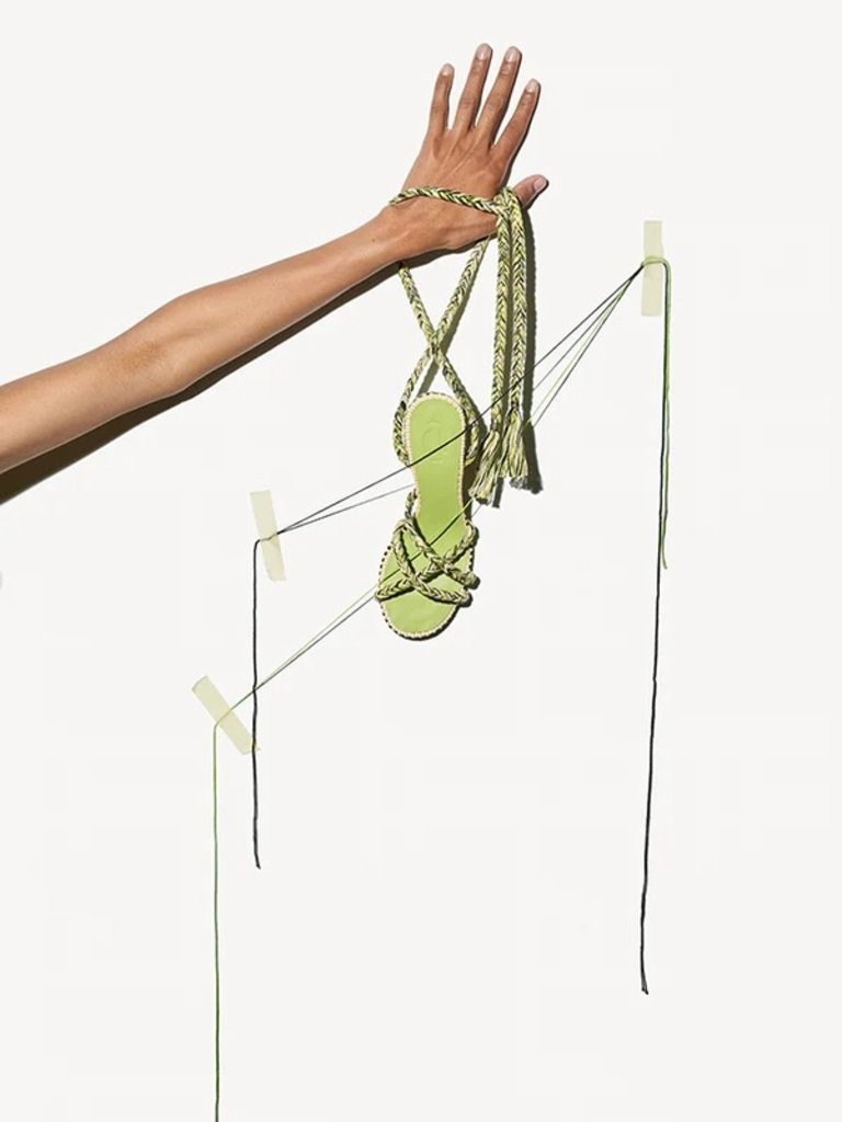 Amambaih Paris Isabel sandal / Green