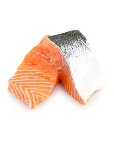 NOORSE ZALMFILET MET VEL - PER 100GRAM