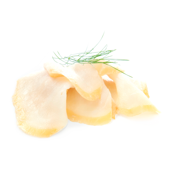 GEROOKTE HEILBOT VOORGESNEDEN - PER 100GRAM