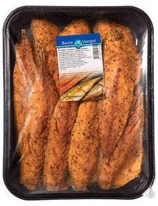  GEROOKTE MAKREELFILET PEPER - PER 1KG