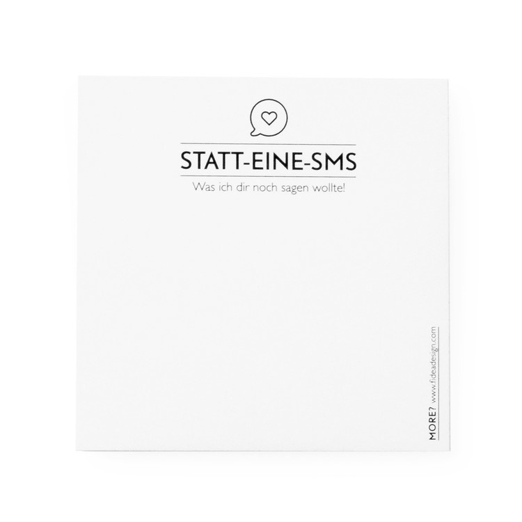 Post-it STATT-EINE-SMS