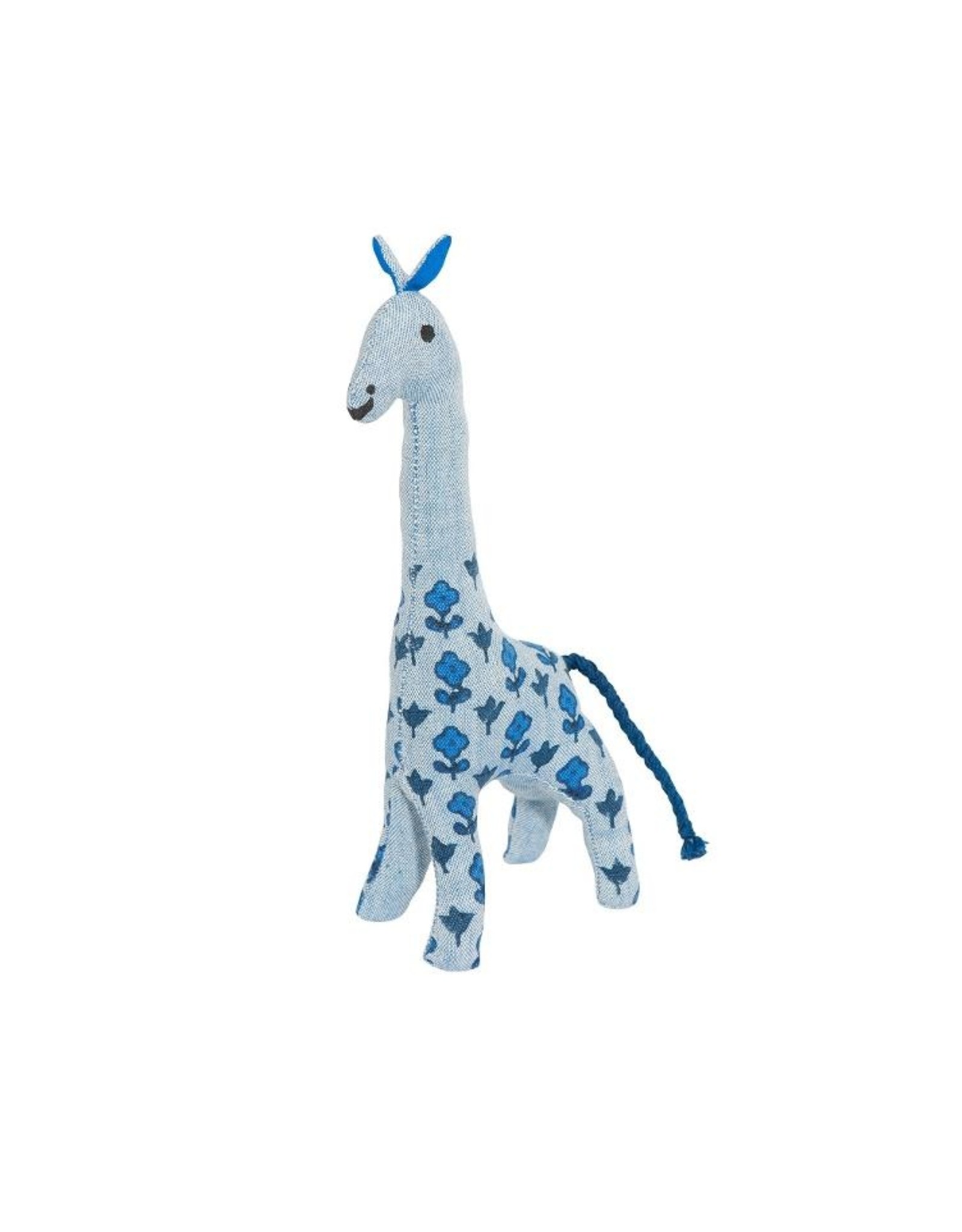 Scout handmade goods Giraffe Blockprint blau 100%BW Draht PES Füllung