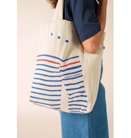 Saint James Tote Bag Pull Ecru/Gitane