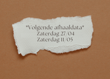 Volgende afhaaldata